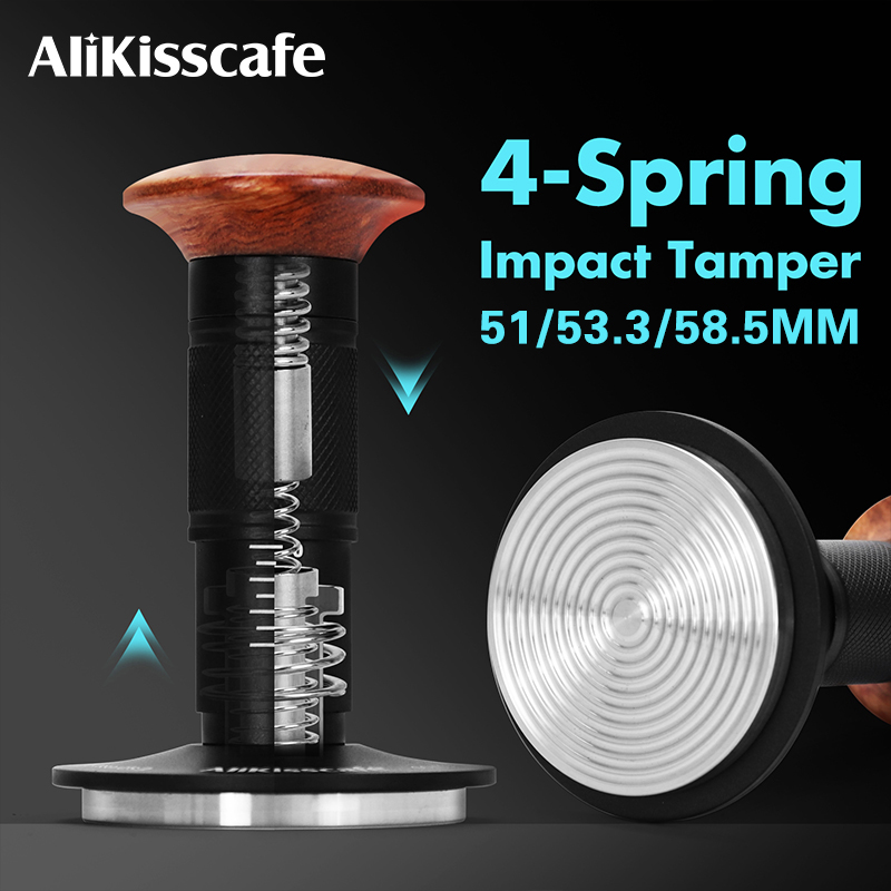 Espresso Tamper Set - ที่กดกาแฟ AliKisscafe แบบสปริงแรงดันคงที่ 4 ระดับ 30