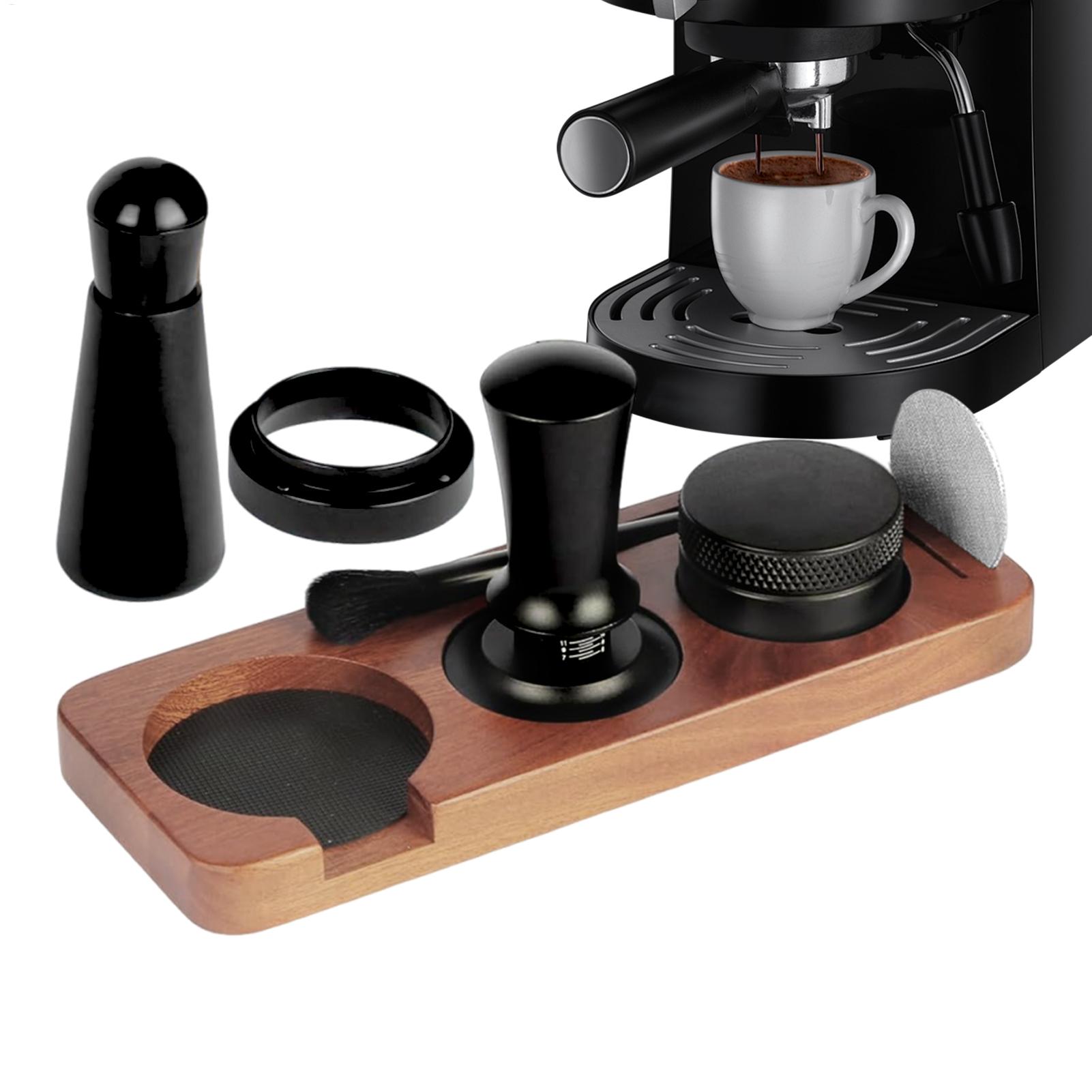 Espresso Tamper Set - ชุดแทมเปอร์และเครื่องกระจายกาแฟเอสเพรสโซขนาด 58 มม. สำหรับบาริสต้า - เครื่องมือปรับระดับกาแฟระดับมืออาชีพสำหรับใช้ในบ้าน