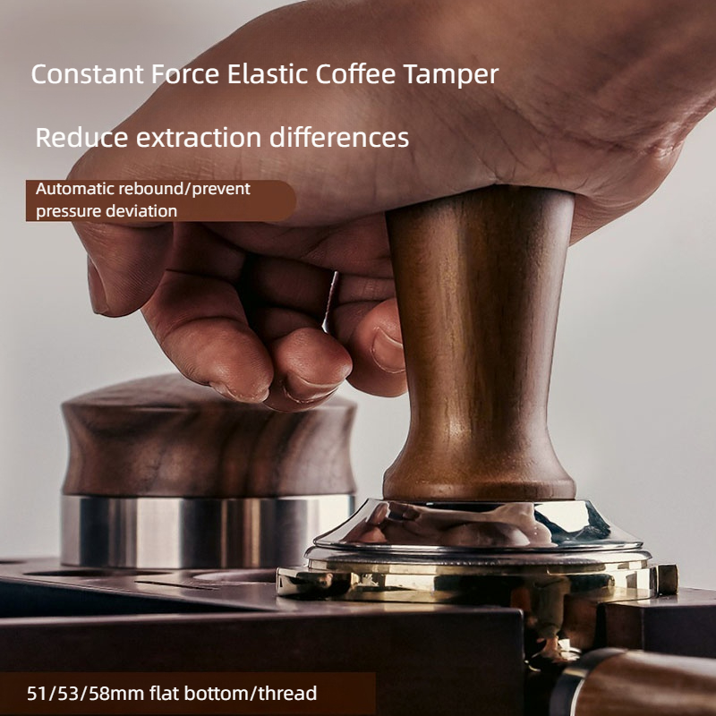 Espresso Tamper Set - แทมเปอร์กาแฟเอสเพรสโซ่ไม้บีชขนาด 51 มม. 53 มม. 58