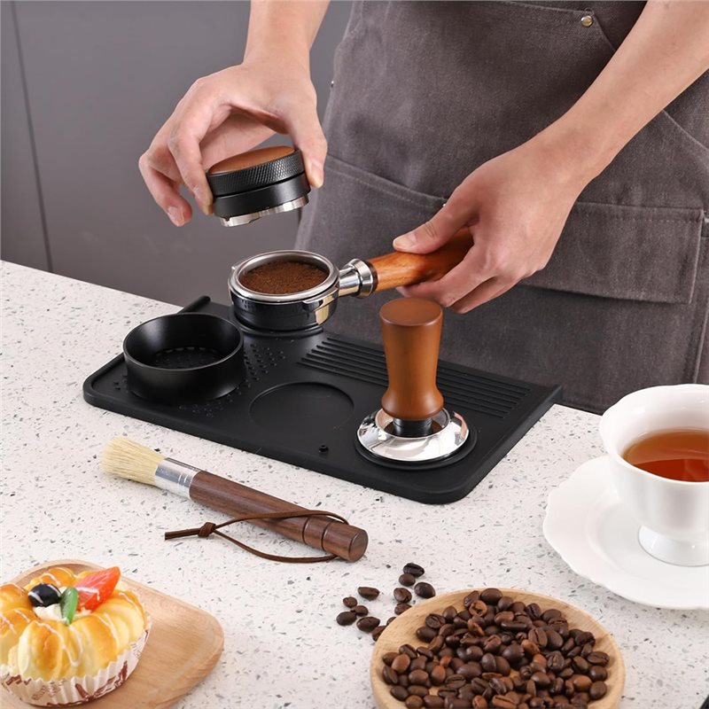 แผ่นรองกดกาแฟ B17B และชุดแปรงท - Espresso Tamper Set บทวิจารณ์และราคา