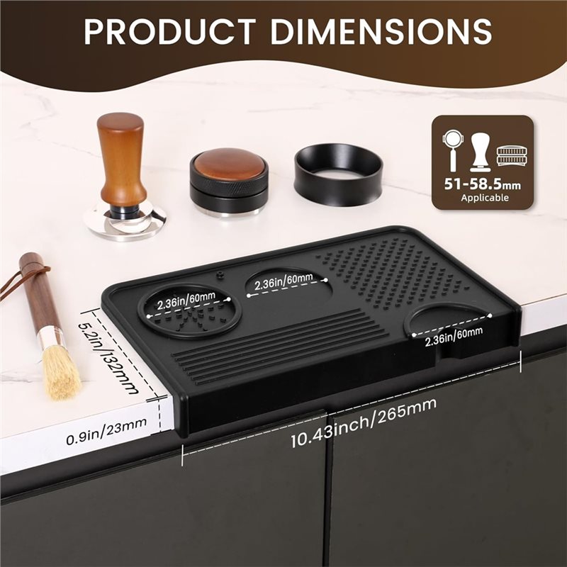 แผ่นรองกดกาแฟ B17B และชุดแปรงท - Espresso Tamper Set บทวิจารณ์และราคา