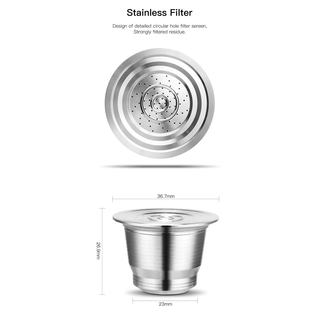 Nespresso แคปซูลกาแฟแบบใช้ซ้ํา - Coffee Equipment Espresso บทวิจารณ์และราคา