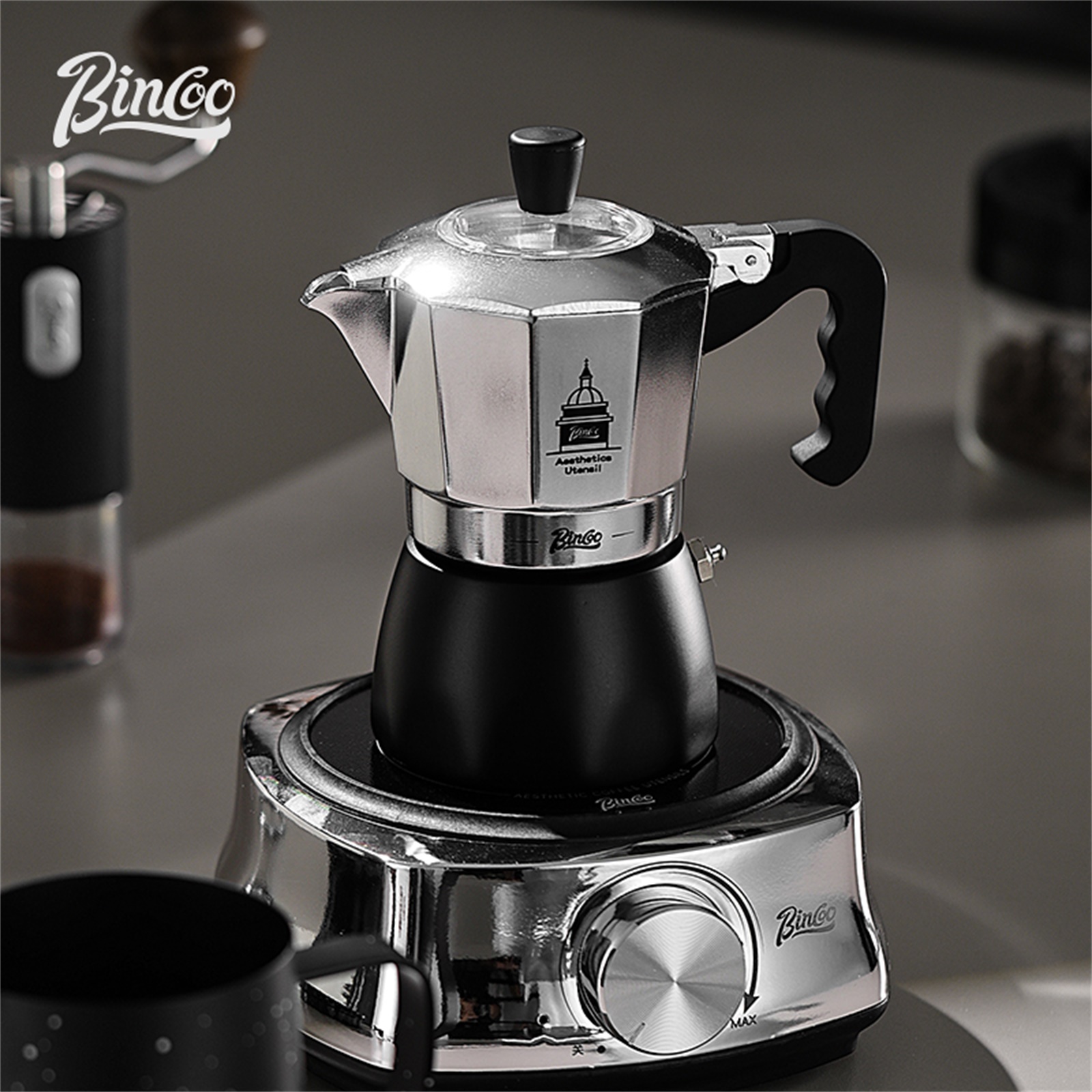 BINCOO วาล์วคู่ Moka Pot,Espre - Coffee Equipment Espresso บทวิจารณ์และราคา