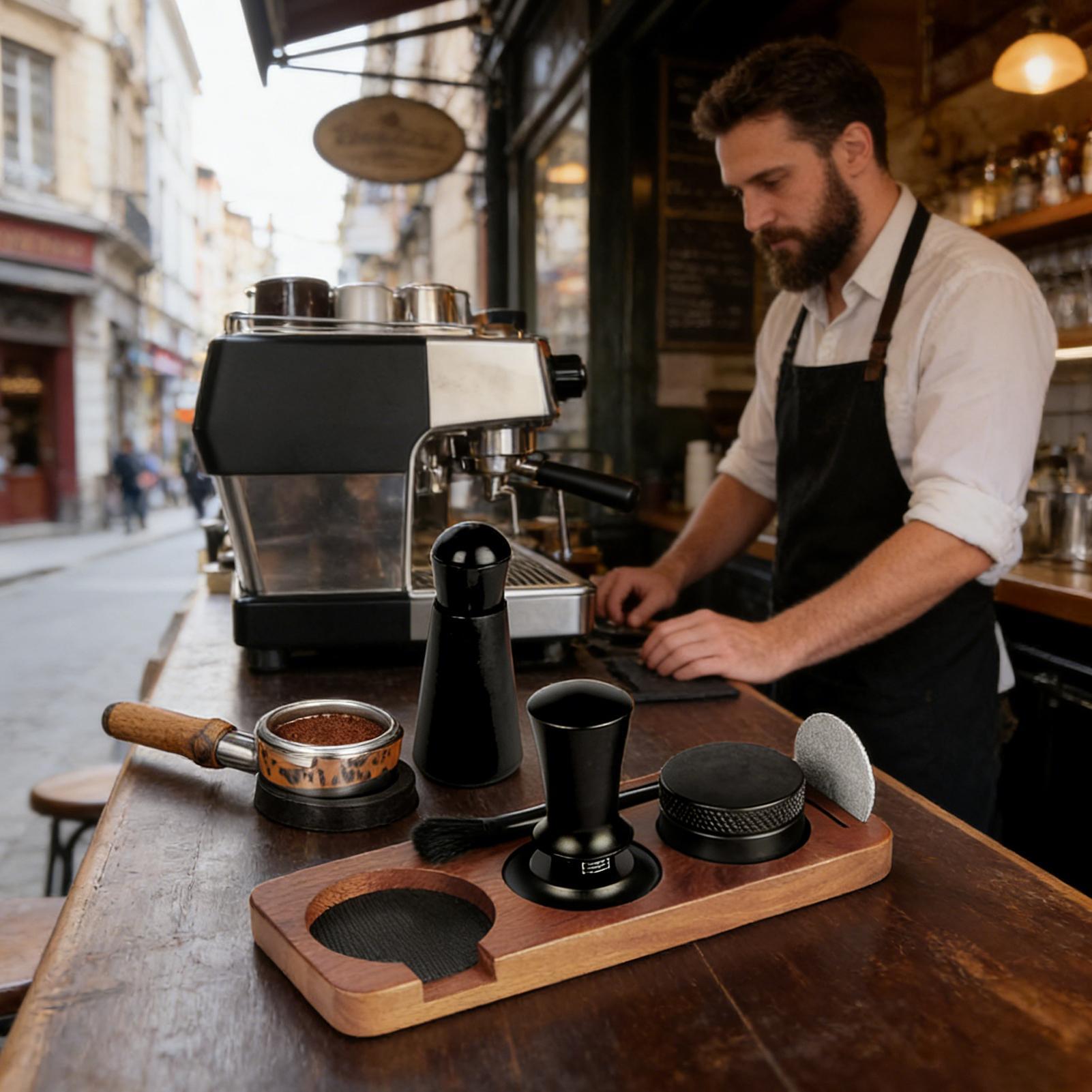 ชุดแทมเปอร์และเครื่องกระจายกาแ - Espresso Tamper Set บทวิจารณ์และราคา