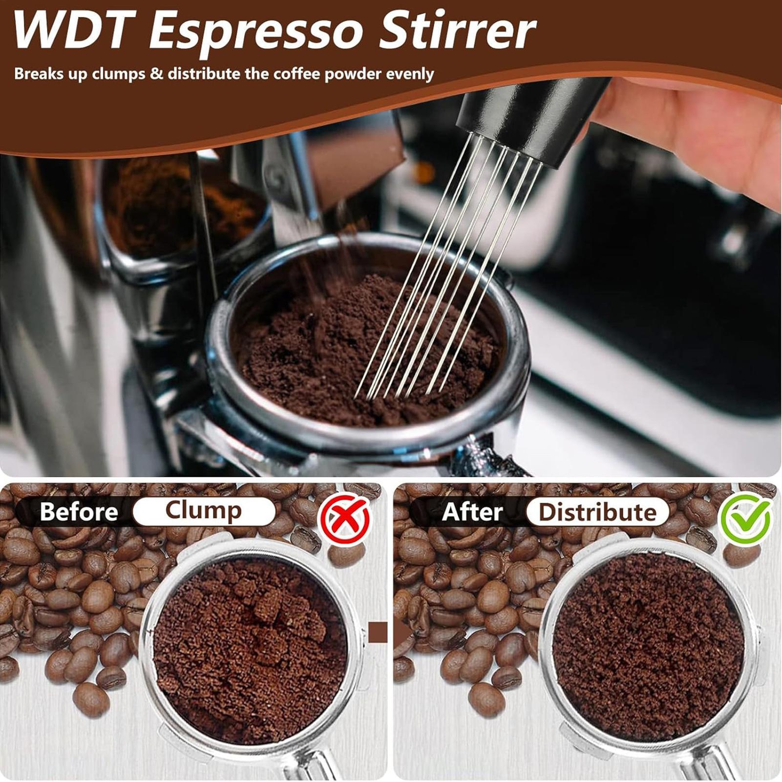 ชุดแทมเปอร์และเครื่องกระจายกาแ - Espresso Tamper Set บทวิจารณ์และราคา