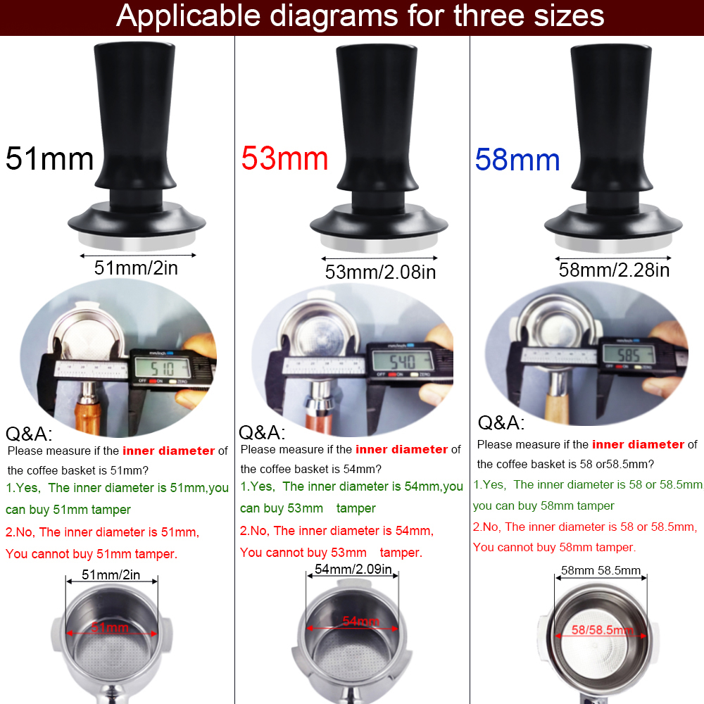 51/53/58mm Espresso Tamper, 5  - Espresso Tamper Set บทวิจารณ์และราคา