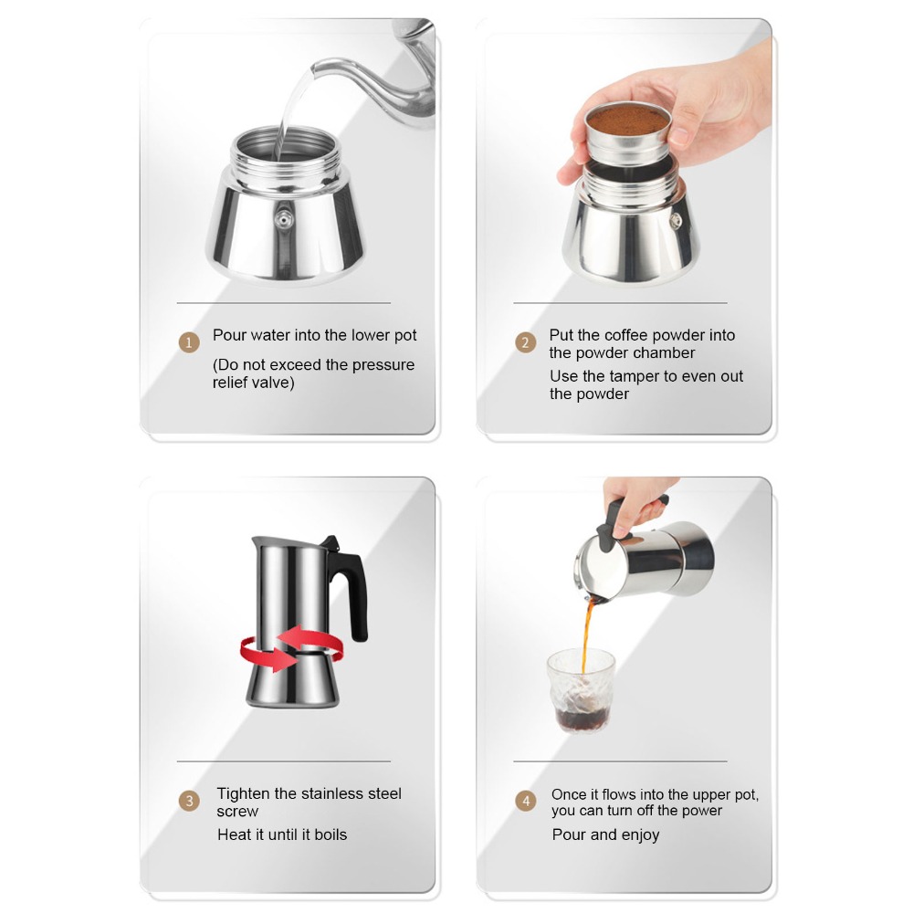 หม้อโมก้าพอทสแตนเลส ความจุขนาด - Coffee Equipment Wdt บทวิจารณ์และราคา