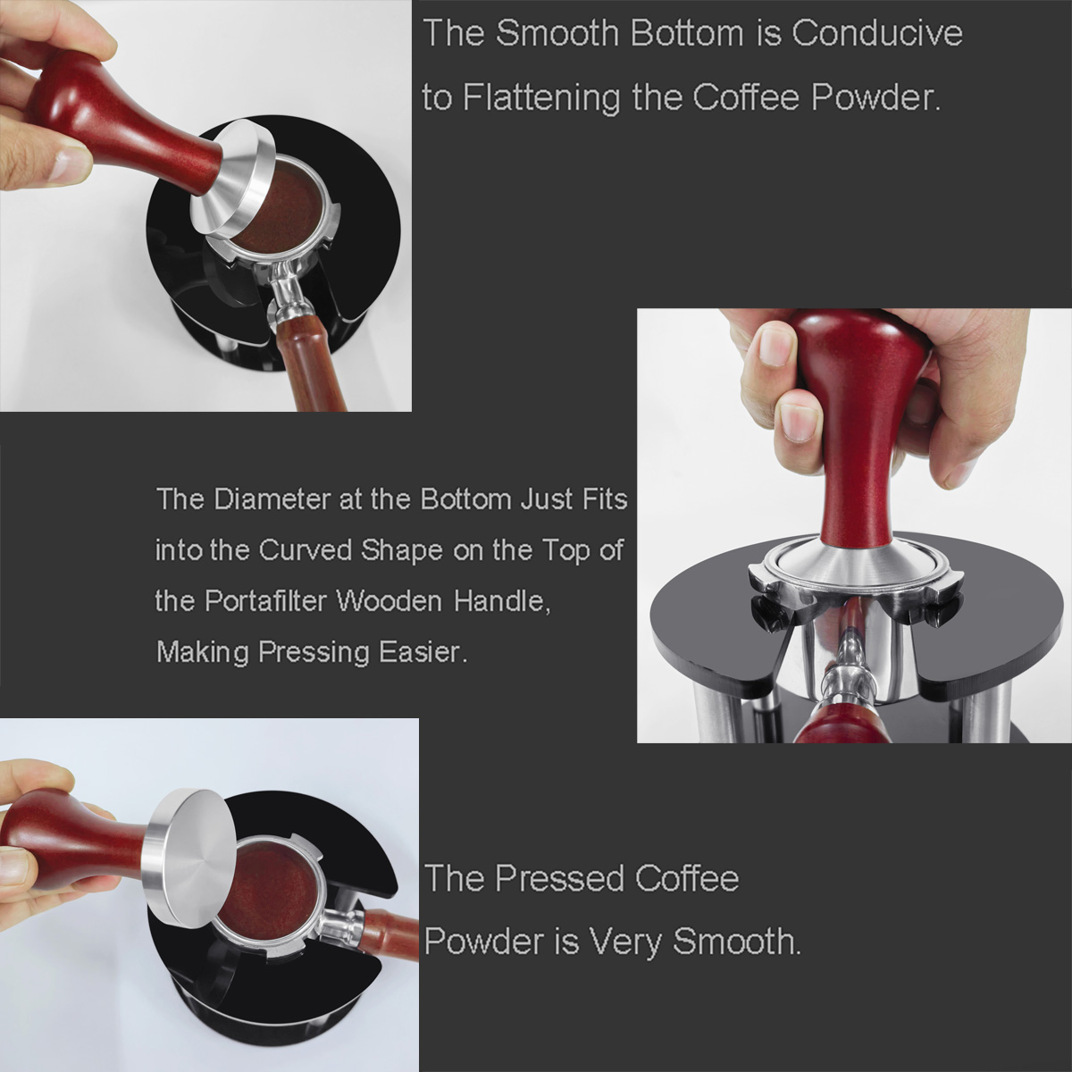 แทมปเปิ้ลขนาด51มม. 53มม. 58มม. - Espresso Tamper Set บทวิจารณ์และราคา