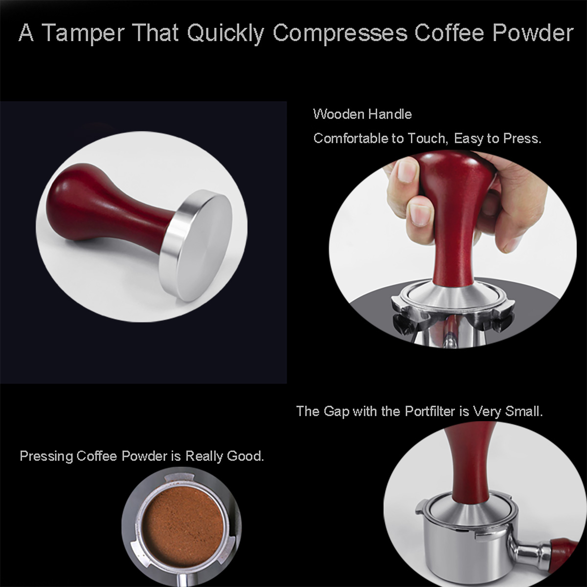 แทมปเปิ้ลขนาด51มม. 53มม. 58มม. - Espresso Tamper Set บทวิจารณ์และราคา