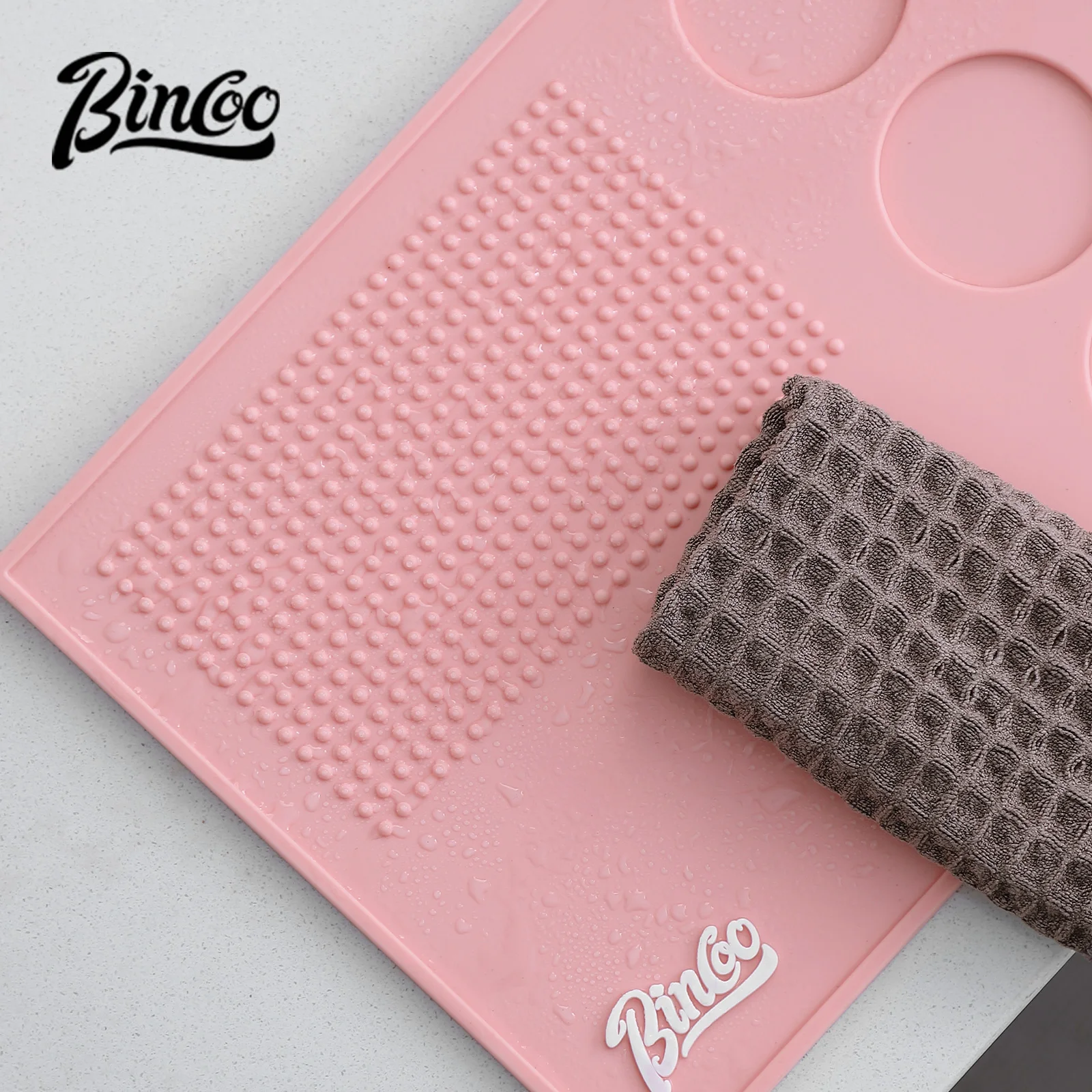 แผ่นรองกดกาแฟ Bincoo สีชมพู ขน - Espresso Tamper Set บทวิจารณ์และราคา