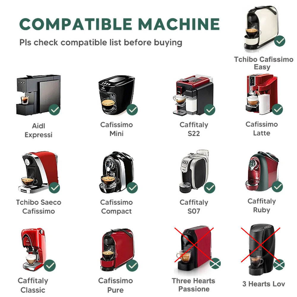 สําหรับ 3 หัวใจ Tchibo Cafissi - Coffee Equipment Espresso บทวิจารณ์และราคา